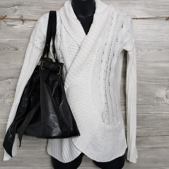 MEDIUM THYME KNIT SWEATER WITH PURSE EUC - Picture 10 of 11